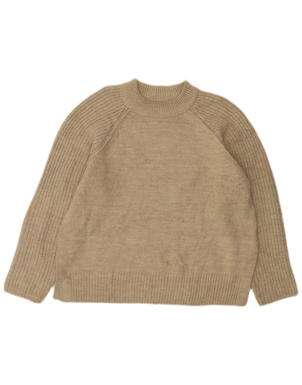Marks & Spencer Damen-Pullover mit Rollkragen, Gr. 40, Beige, Acryl