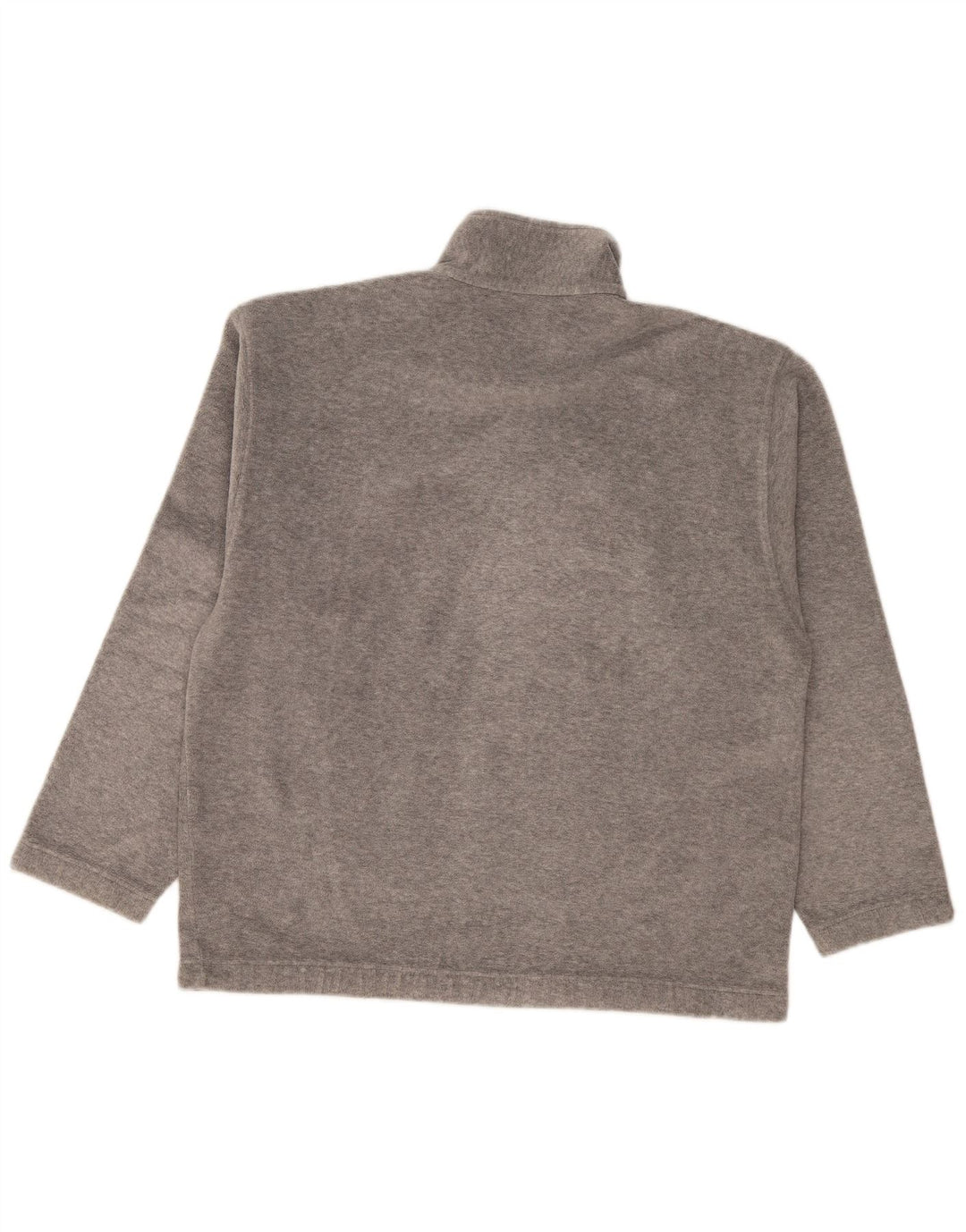 Sergio Tacchini Herren-Fleecepullover mit Reißverschluss am Hals, Größe L, Grau