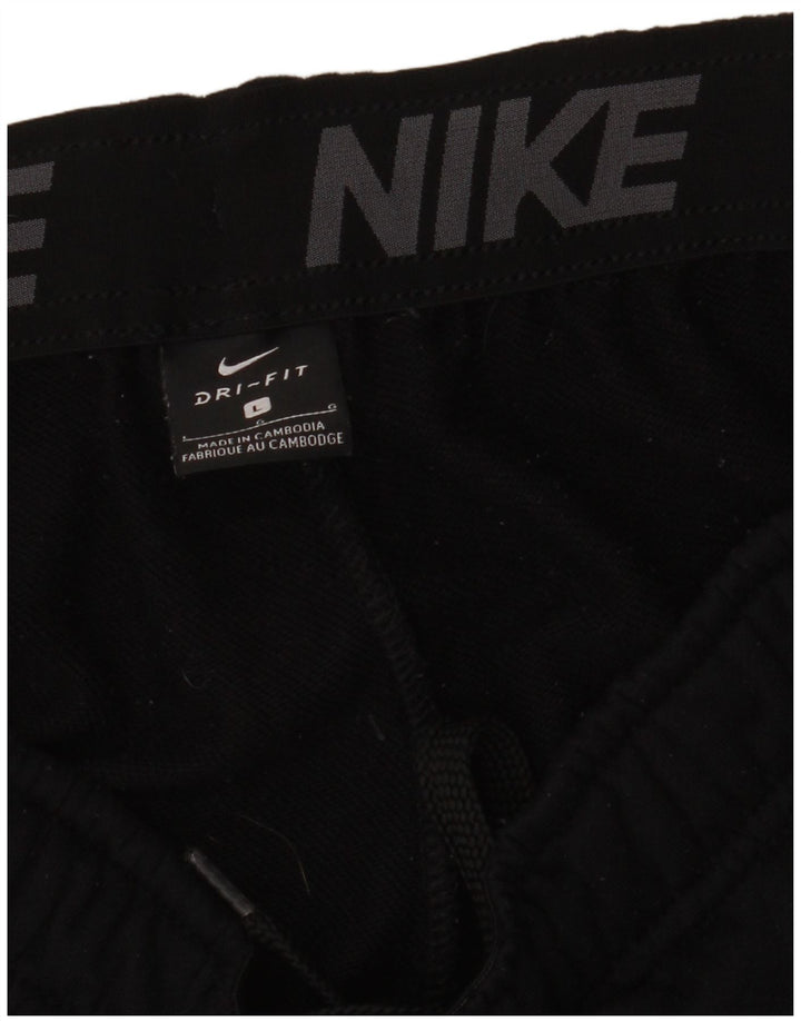Nike Herren Dri Fit Trainingshose Joggers Large Schwarz Polyester
