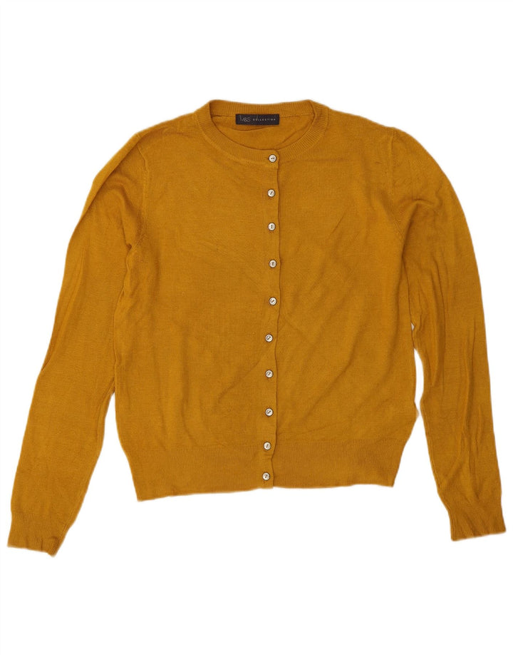Marks & Spencer Damen-Strickjacke in Übergröße, Gr. 8, Gelb