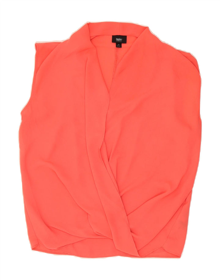 MOSSIMO Womens Sleeveless Blouse Top UK 10 Small Orange Polyester Vintage Mossimo and Second-Hand Mossimo from Messina Hembry 