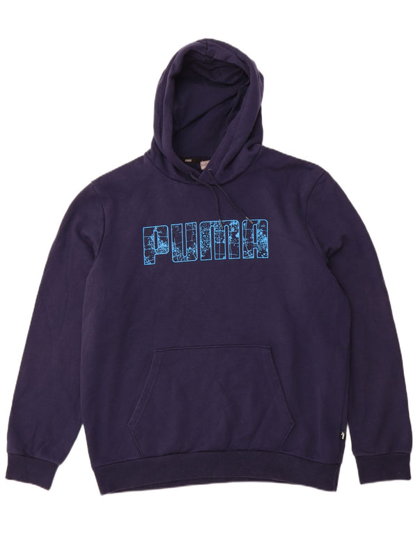 PUMA Herren Graphic Hoodie Pullover Large Marineblau
