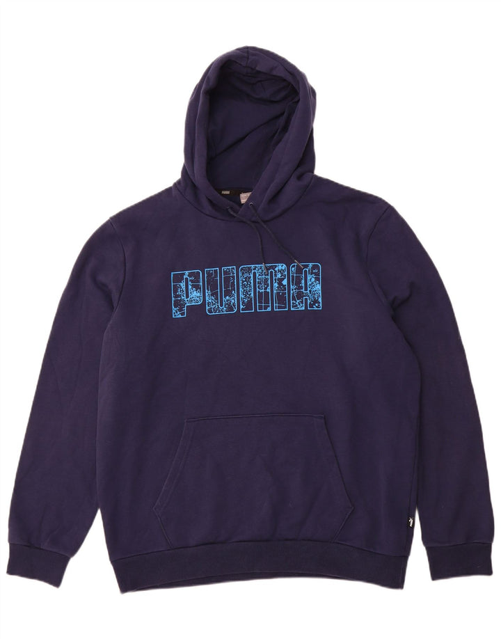 PUMA Herren Graphic Hoodie Pullover Large Marineblau