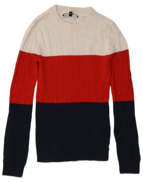 Crew Clothing Womens Crew Neck Jumper Sweater UK 8 Small Multicoloured