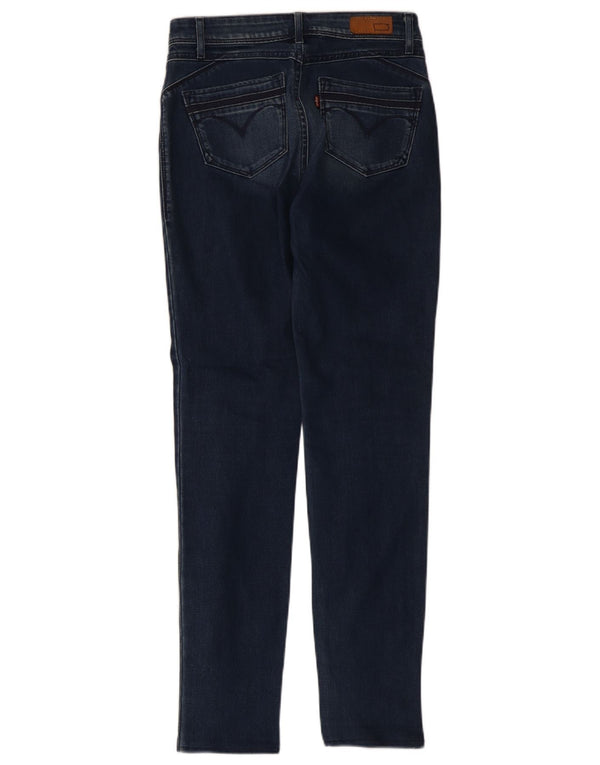 Levi's Damen Demi Curve Mid Rise Skinny Jeans W26 L29 Marineblau Baumwolle