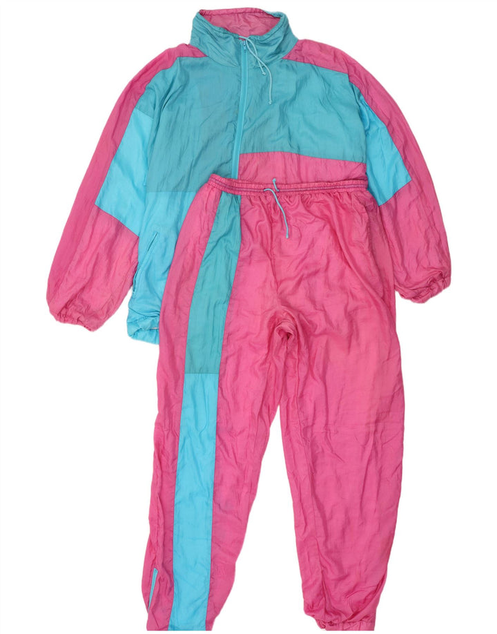 Nortons Herren-Trainingsanzug XL, rosafarbenes Colourblock-Polyamid