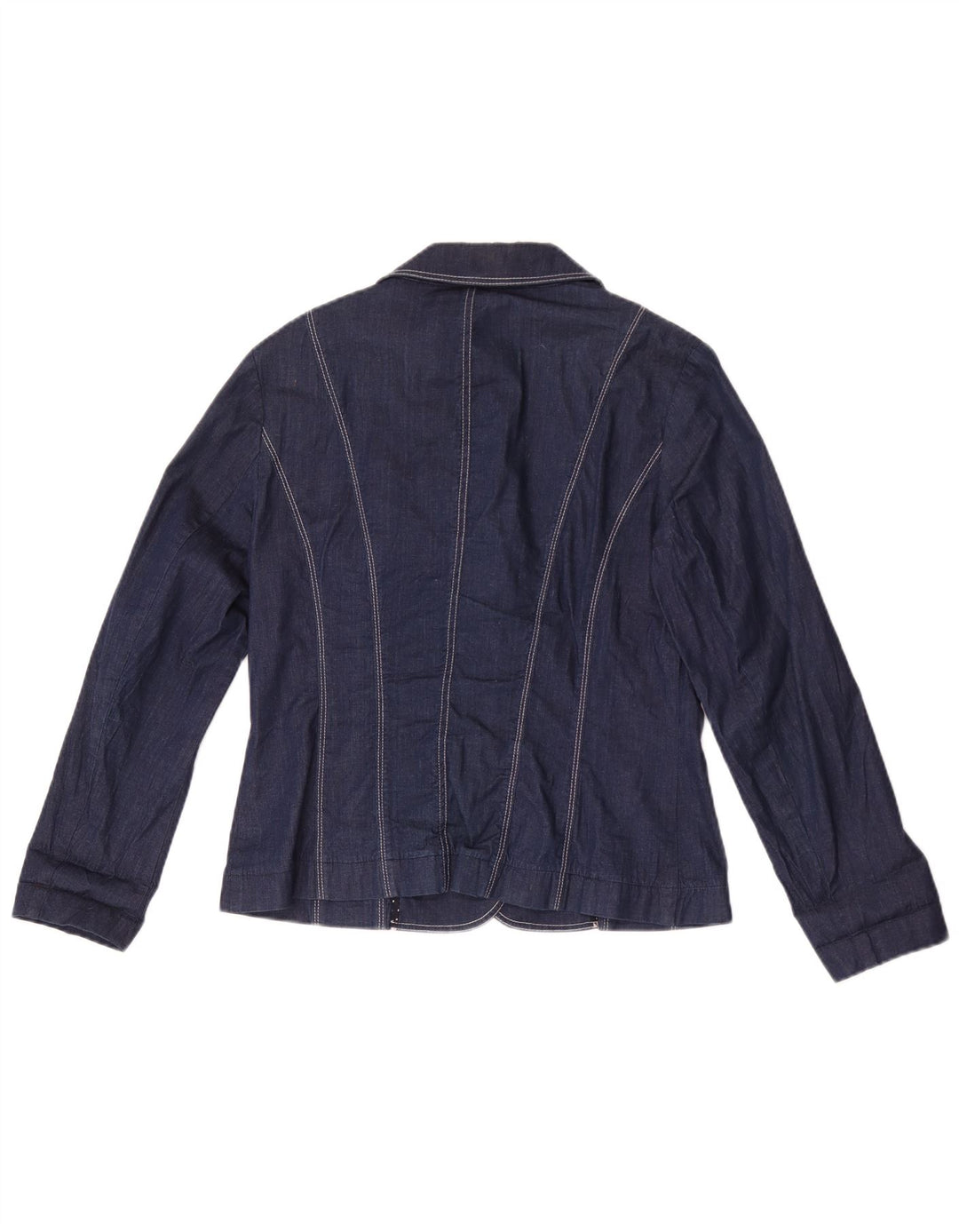 Conrad Damen-Denim-Blazer mit 3 Knöpfen, US 8, mittleres Marineblau