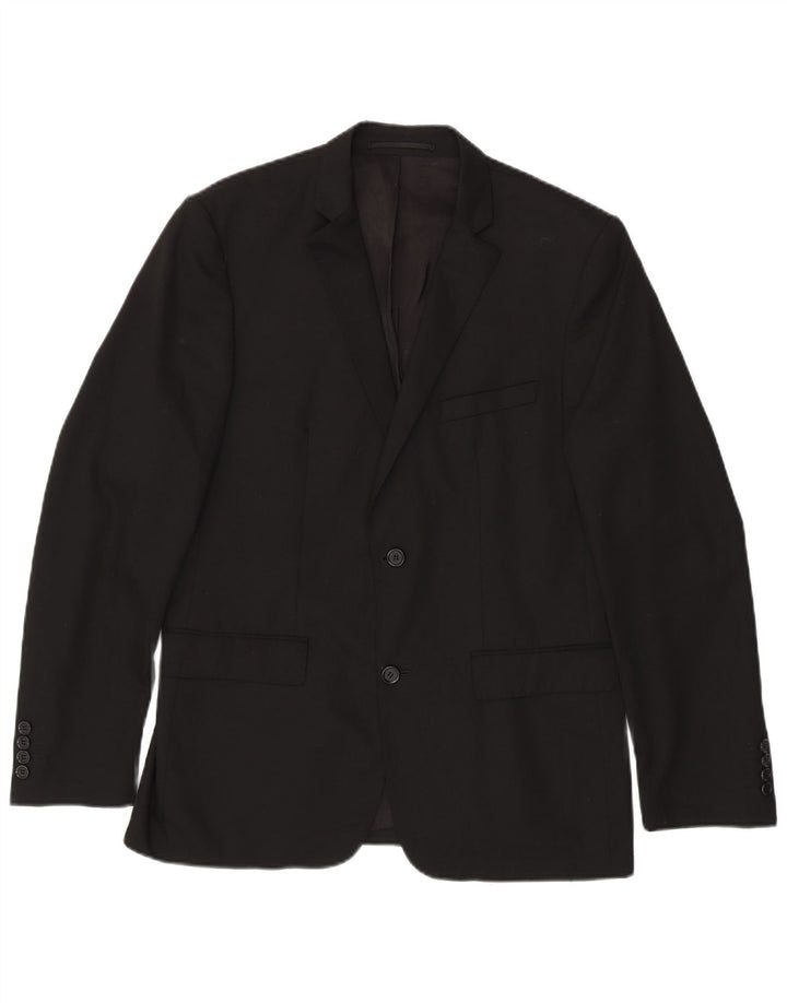 ZARA Herren-Blazer mit 2 Knöpfen, EU 50, mittelschwarz, Polyester