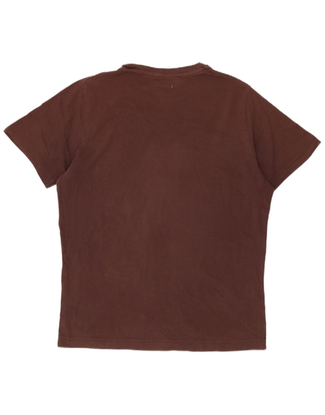 Kappa Herren Grafik-T-Shirt-Oberteil aus mittelbrauner Baumwolle