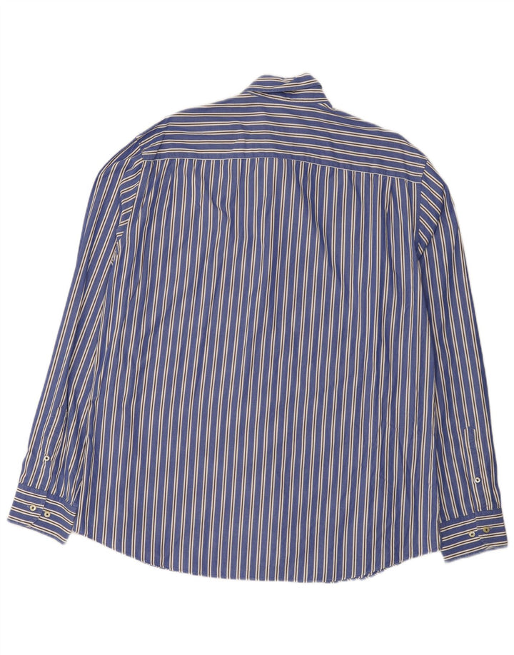 Massimo Dutti Herrenhemd 2XL Blau gestreift