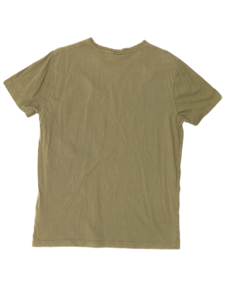 Gant Herren-T-Shirt, mittelgroß, Khaki, Baumwolle, normal