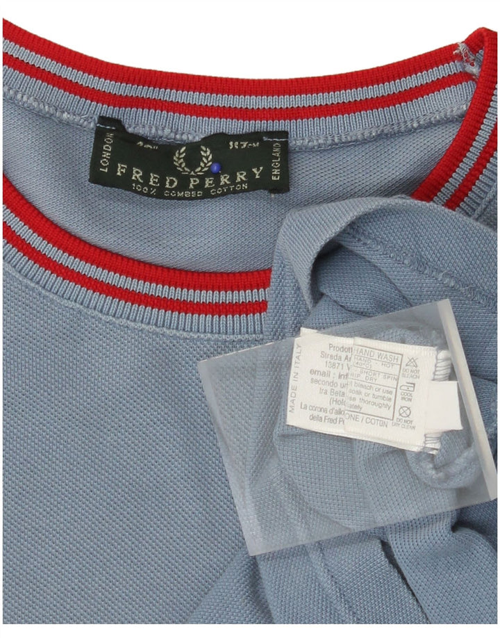 FRED PERRY Herren T-Shirt Top Large Blau Baumwolle