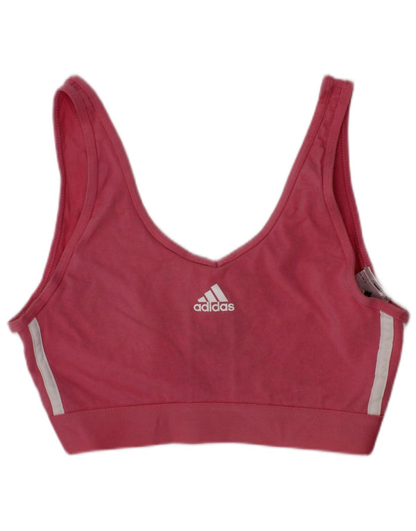 Adidas Damen Graphic Sport-BH-Oberteil, klein, rosa, Baumwolle, Sport