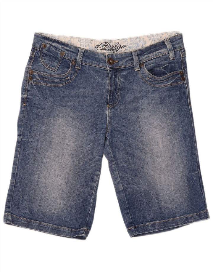 Marks & Spencer Herren Denim Shorts UK 12 Medium W32 Blaue Baumwolle