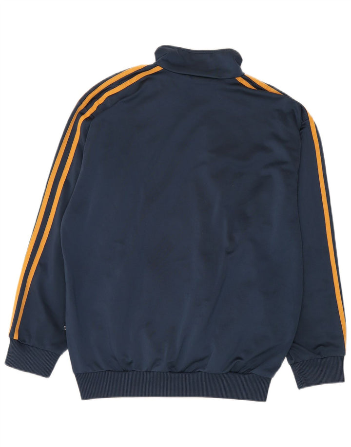 Adidas Herren Trainingsanzug Top Jacke UK 34/36 Small Marineblau Polyester