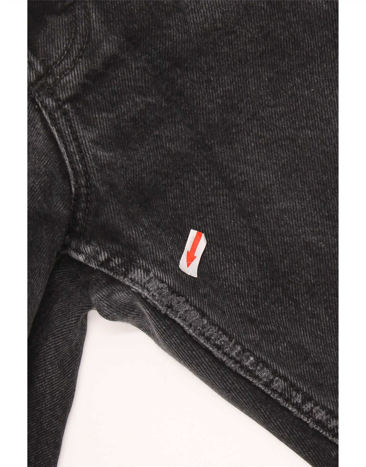 Lee Herren Chicago Straight Jeans W34 L29 Schwarze Baumwolle