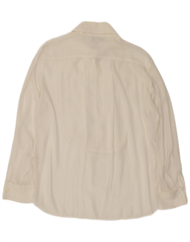 ENJOY Damen-Pulloverhemd mit lockerer Passform, UK 14, Mittelweiß, Polyester