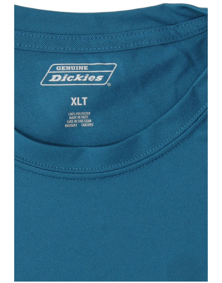 DICKIES Mens T-Shirt Top XL Blue Polyester
