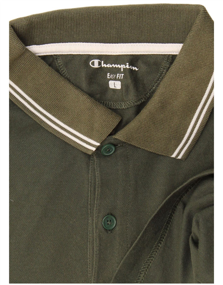 Champion Herren Easy Fit Poloshirt Large Khaki