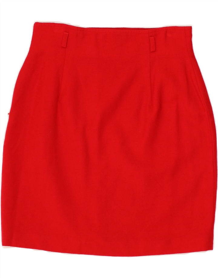 VINTAGE Womens Pencil Skirt W28 Medium Red Vintage Vintage and Second-Hand Vintage from Messina Hembry 