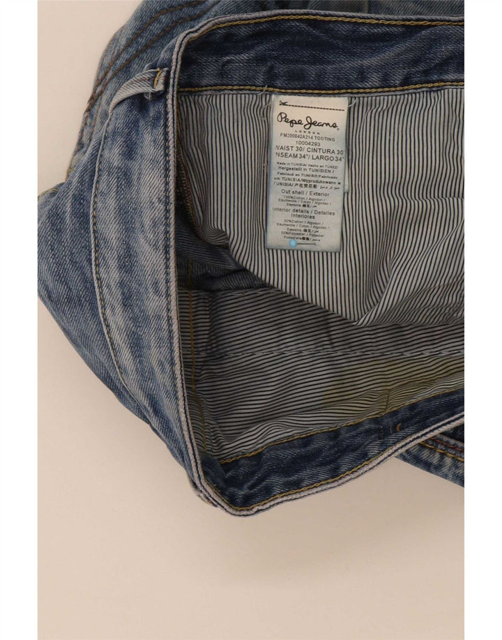 PEPE Jeans Herren Straight W30 L34 Blaue Baumwolle