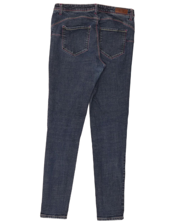 Benetton Damen Skinny Jeans W31 L30 Marineblaue Baumwolle