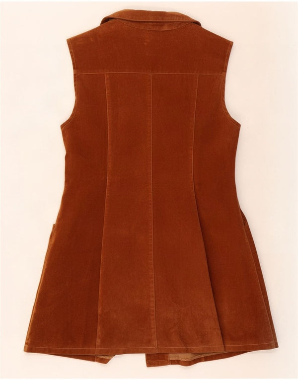 Avant Damen Wildlederweste UK 12 Mittelbraun