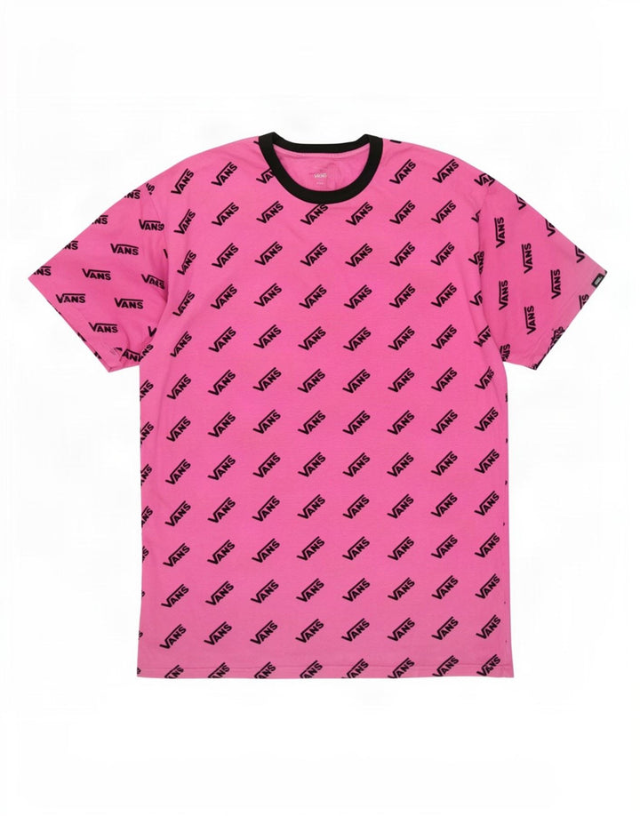 Vans Herren-T-Shirt mit Grafik, Größe L, Rosa, Baumwolle