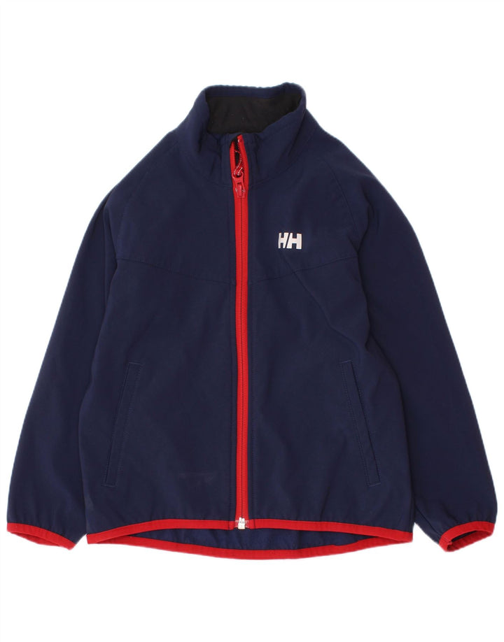 Helly Hansen Jungen-Trainingsanzug-Top-Jacke, 3–4 Jahre, marineblaues Polyamid