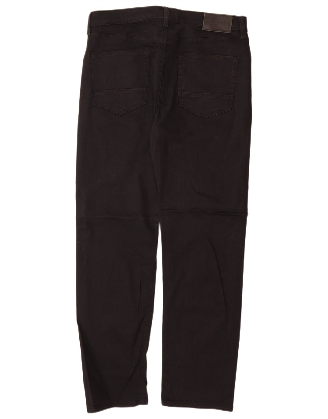 Marks & Spencer Herren Regular Straight Jeans W34 L31 Schwarze Baumwolle