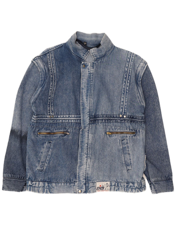 Vintage Herren Jeansjacke IT 48 Mittelblau