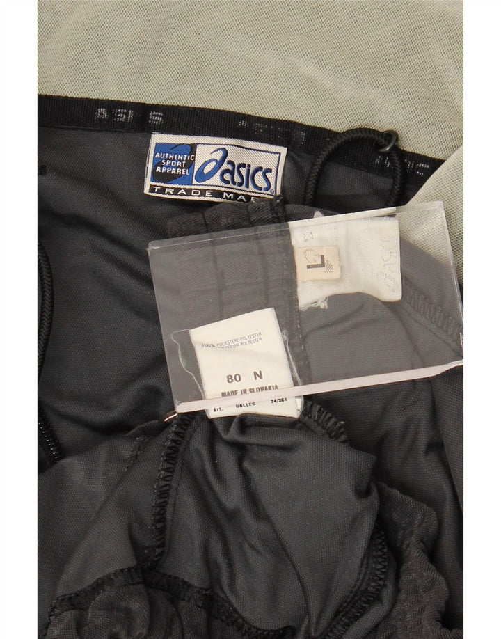 Asics Herren-Trainingsanzug aus Velours, groß, aus schwarzem Polyester