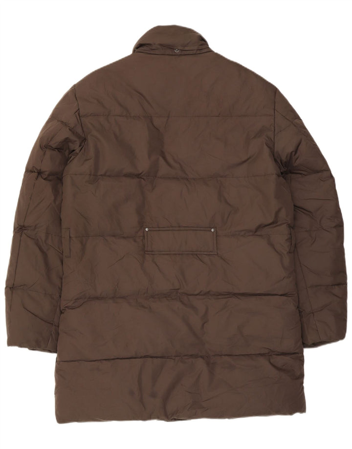 Americanino Wattierter Herrenmantel UK 38 Mittelbraunes Polyester