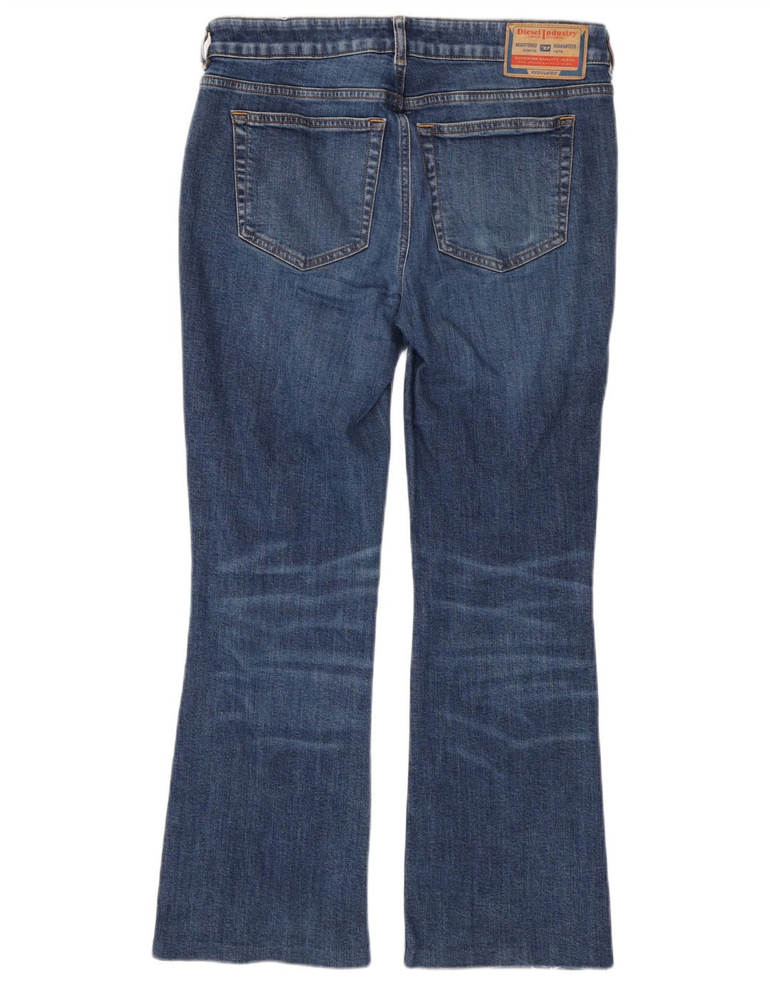 Diesel Bootcut-Jeans für Damen, W30, L28, marineblaue Baumwolle