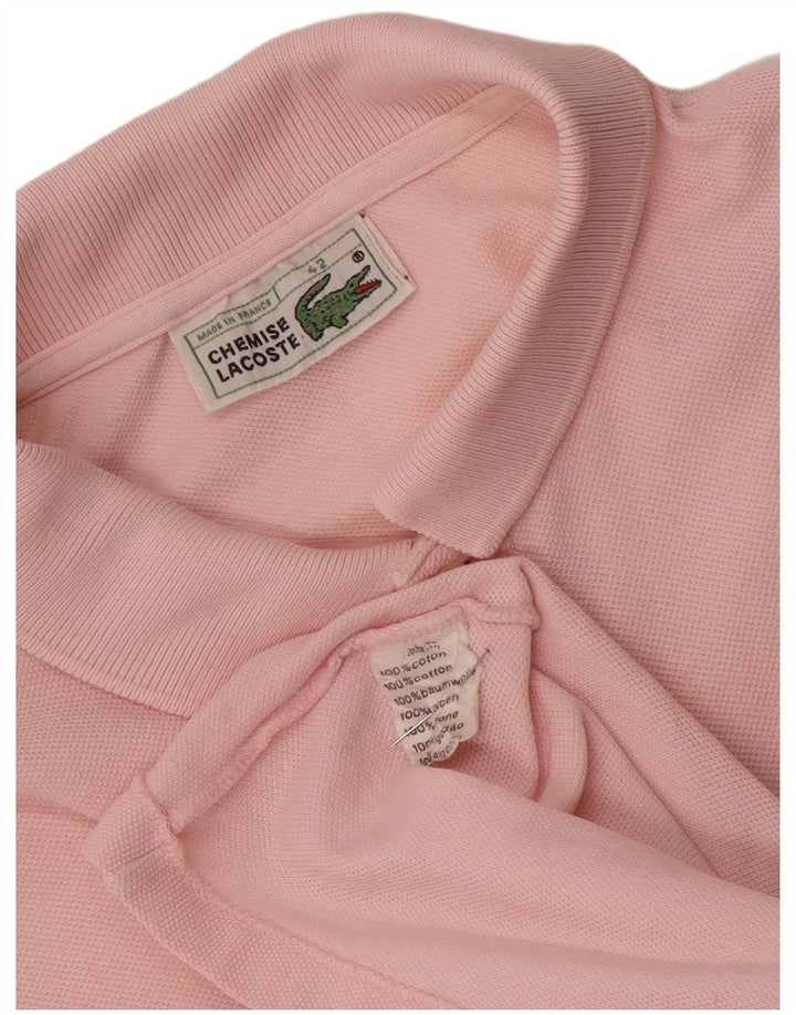 Lacoste Damen-Poloshirt, Größe 42, große rosa Baumwolle