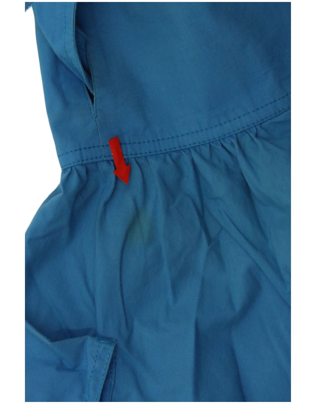 Vintage Damen A-Linienrock Klein W27 Blaue Baumwolle