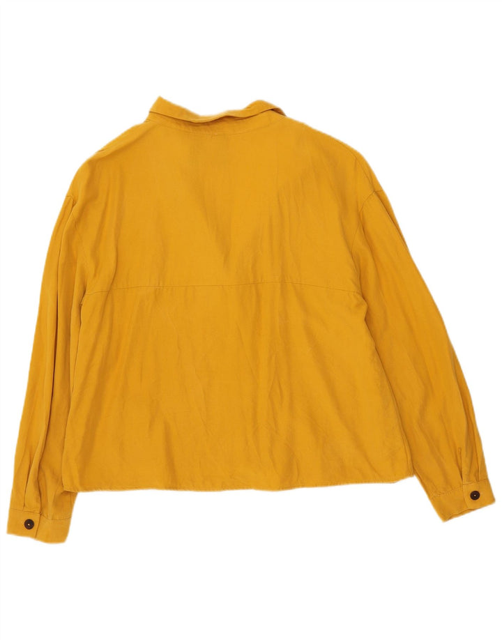 Zara Damen Trafaluc Hemd UK 16 Large Gelb