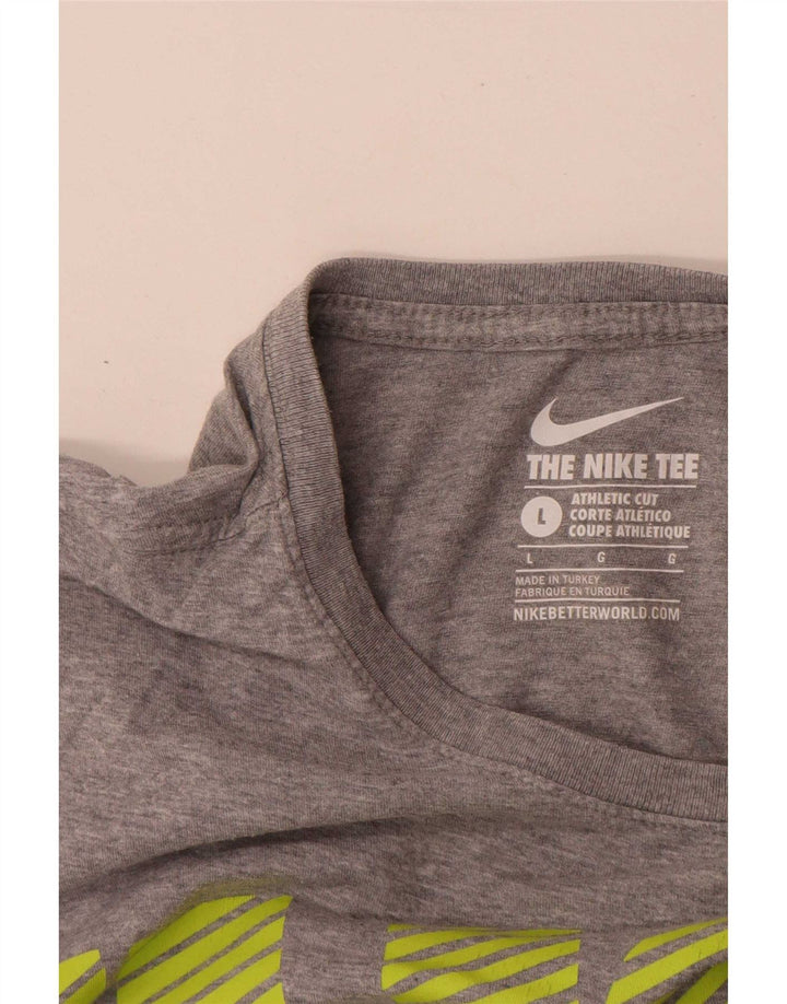 Nike Herren Athletic Cut Graphic T-Shirt-Oberteil, groß, grau gefleckt