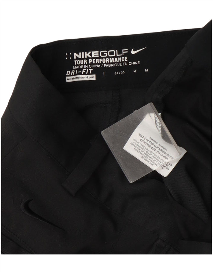 Nike Herren Golf Straight Chino Hose W32 L30 Schwarz Polyester