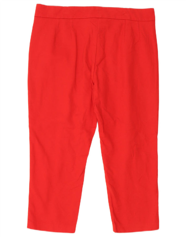 Marks & Spencer Damen Gerade Caprihose W34 L22 Rot