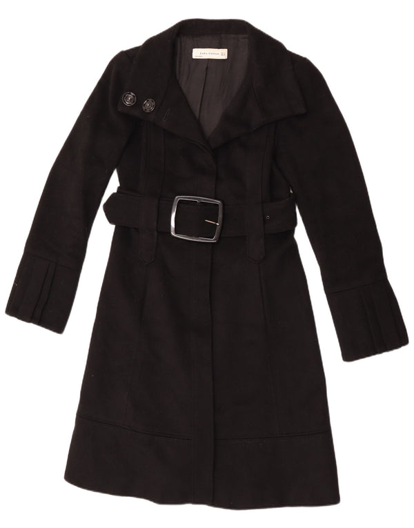 Zara Damen Mantel UK 6 XS Schwarz