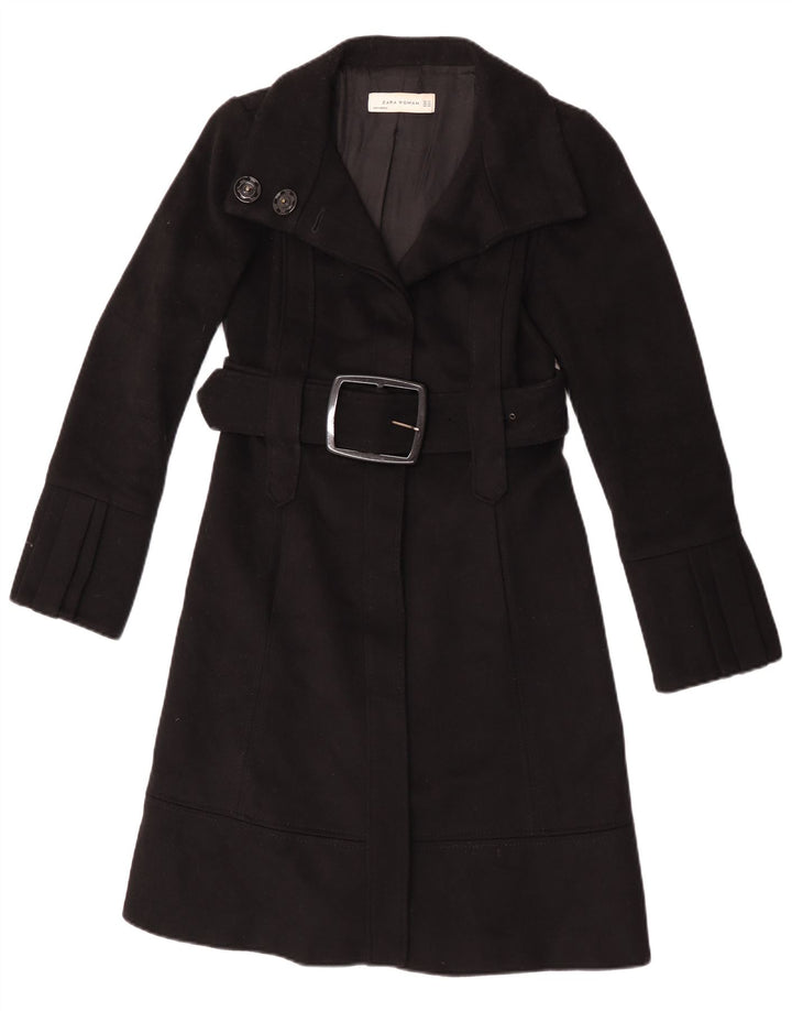 Zara Damen Mantel UK 6 XS Schwarz