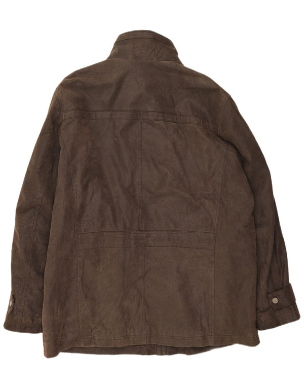 Peter Cofox Herren Lederjacke UK 50 4XL Braunes Leder