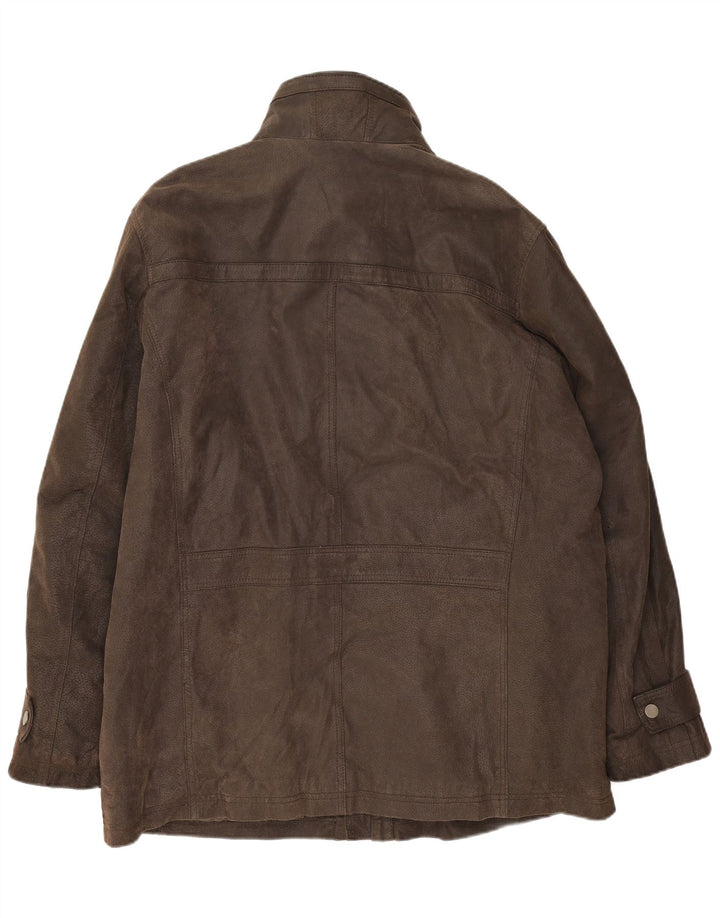 Peter Cofox Herren Lederjacke UK 50 4XL Braunes Leder