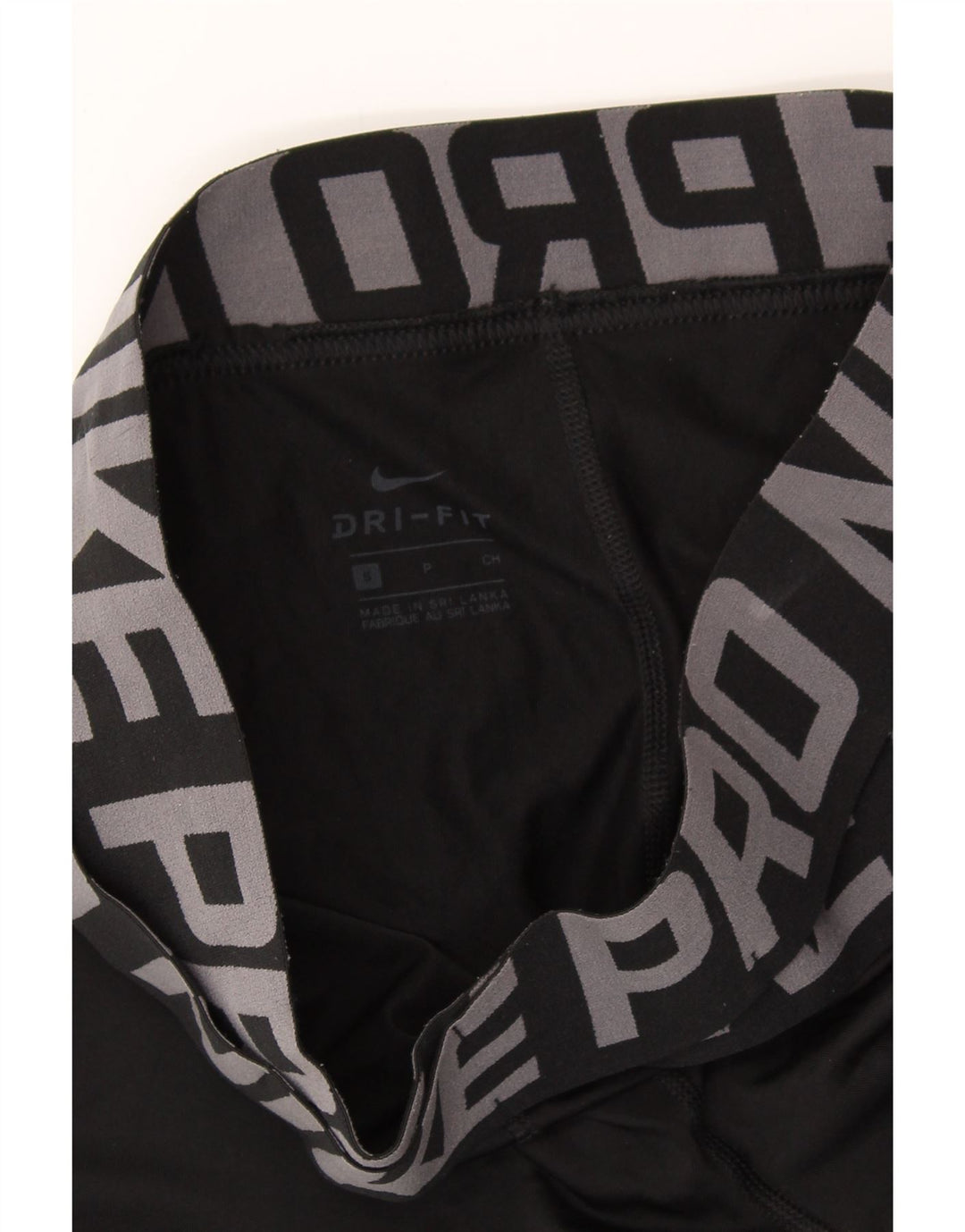 NIKE Womens Dri Fit Graphic Leggings UK 8 Small  Black Vintage Nike and Second-Hand Nike from Messina Hembry 