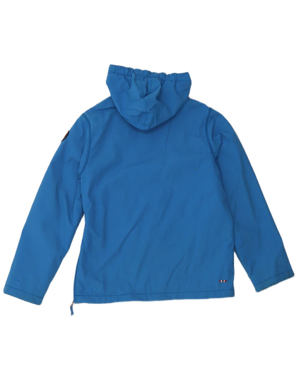 NAPAPIJRI Jungen Geographic Graphic Kapuzen-Anorakjacke, 13–14 Jahre, Blau