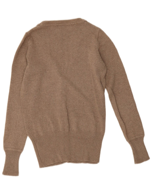 Zara Damen Strickjacke UK 12 Mittelgrau