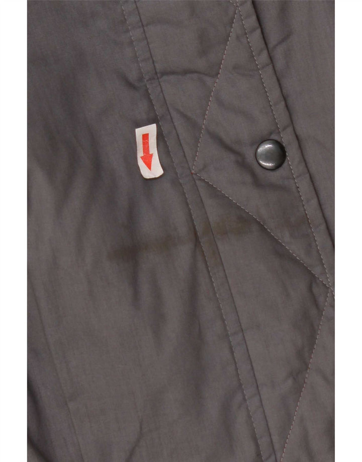 Vintage Damen Übergroße Militär-Bomberjacke IT 48 XL Marineblau