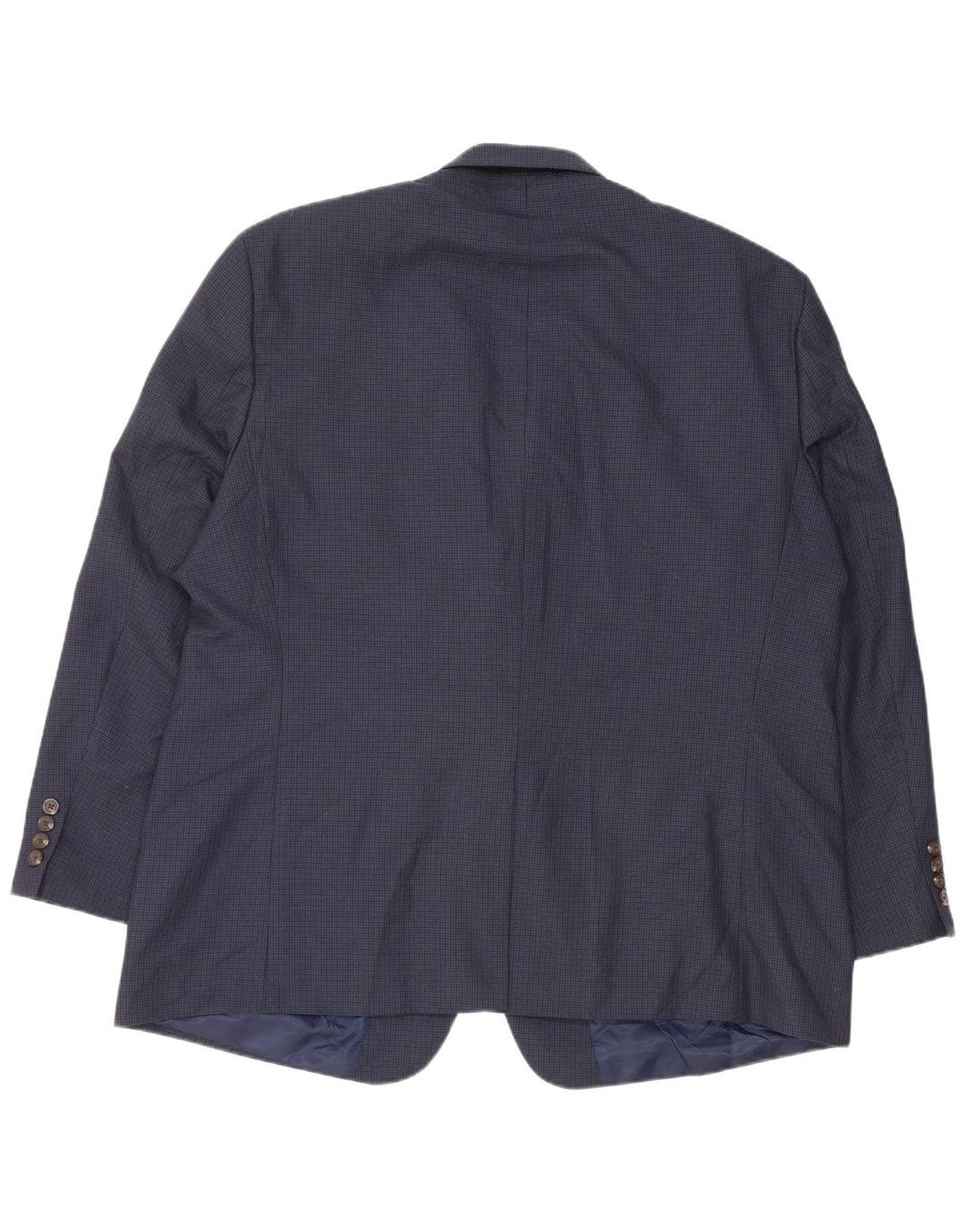 Chaps Herren-Blazer-Jacke, EU 50, groß, marineblaues Hahnentritt-Polyester