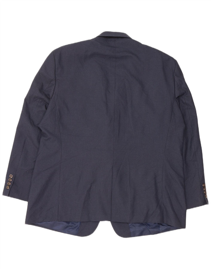 Chaps Herren-Blazer-Jacke, EU 50, groß, marineblaues Hahnentritt-Polyester